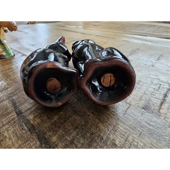 Vintage Japanese Anthropomorphic Salt & Pepper Shaker Lot Of 7 Cork - Picture 3 of 16